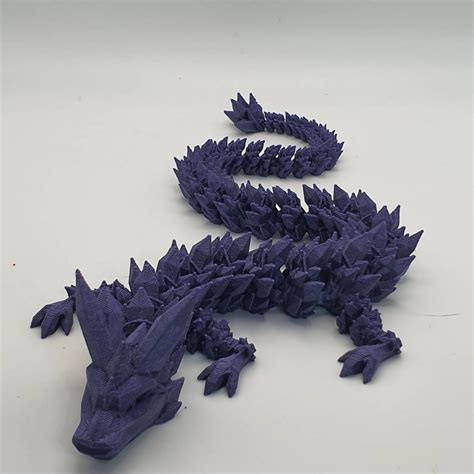 Articulated Crystal Dragon Fidget Dragon 3d Printed Dragon Etsy Uk