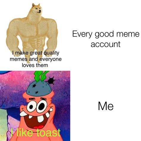 Every Good Meme Account Me I Make Great Quality Memes And Everyone