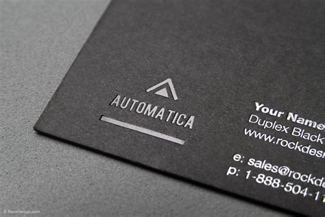 Free High End Black Business Card Template