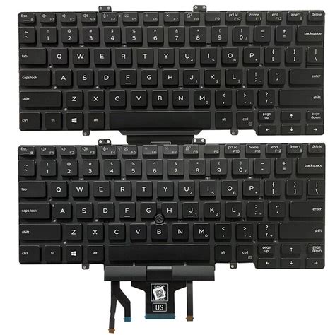 New Us Laptop Keyboard For Dell Latitude 5400 5401 5410 5411 7400 7410