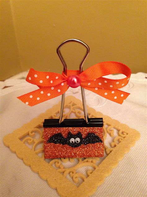 Halloween Binder Clip Binder Clips Paper Clips Diy Clothes Pin Crafts