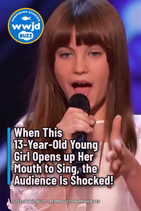 When This 13 Year Old Young Girl Opens Up Her Mouth To Sing The Audience Is Shocked Wwjd