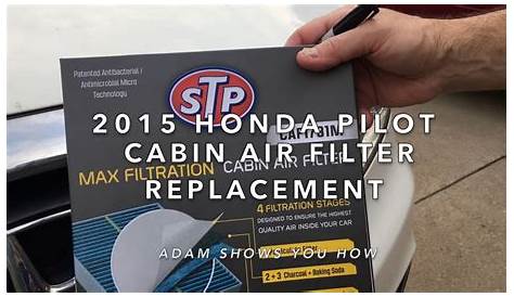 2015 Honda Pilot Cabin Air Filter Replacement - YouTube