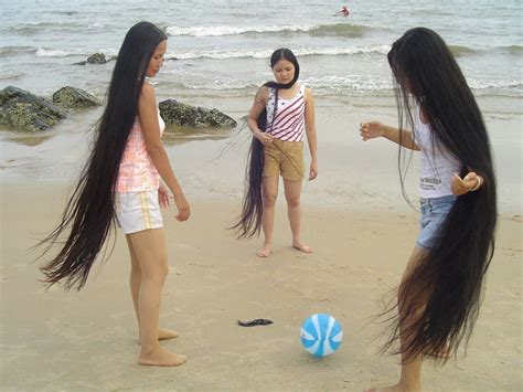 Vietnamese Long Hair Women Gorgeous Hair Super Long Hair