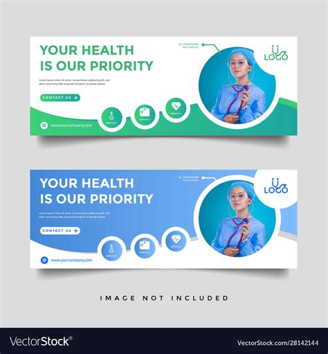 Healthcare Medical Banner Promotion Template Vector Image
