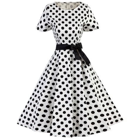 floral polka dot dress white and black 3z22201036 size s vintage dresses charleston dress