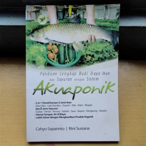 Jual Buku Aquaponik Medium Air Budidaya Ikan Dan Sayuran Praktis Simpel