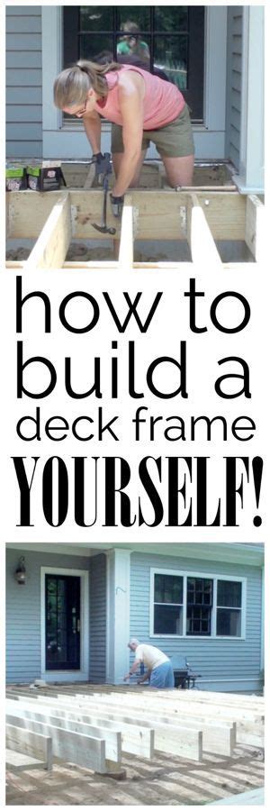 Building a timber deck is really not that hard if you keep it simple. {Video} How to Build a Deck Frame | Build a deck, Diy deck and Do it yourself