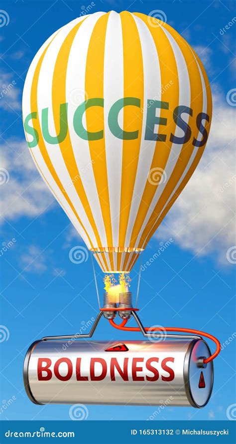 Boldness And Success Shown As Word Boldness On A Fuel Tank And A