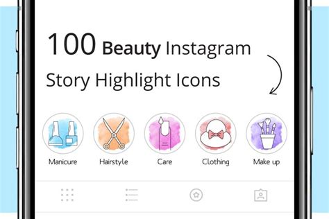 Free Beauty Instagram Story Highlight Icons Graphicsurf