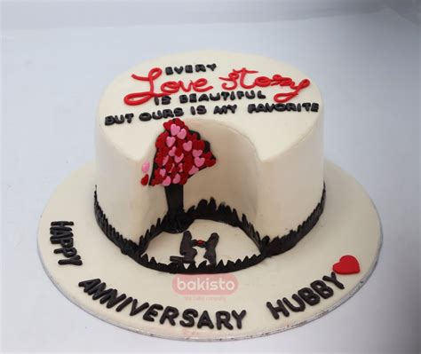 Customized Anniversary Hubby Cake For Your Loved Ones Hubby