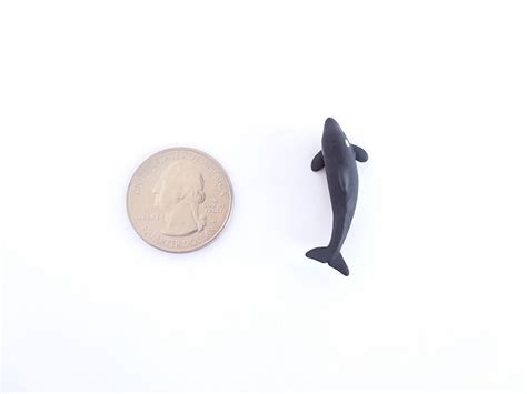 Tiny Killer Whale Figurine Soft Plastic Orca For Diorama Or Etsy
