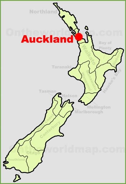 Auckland Location On The New Zealand Map Min 