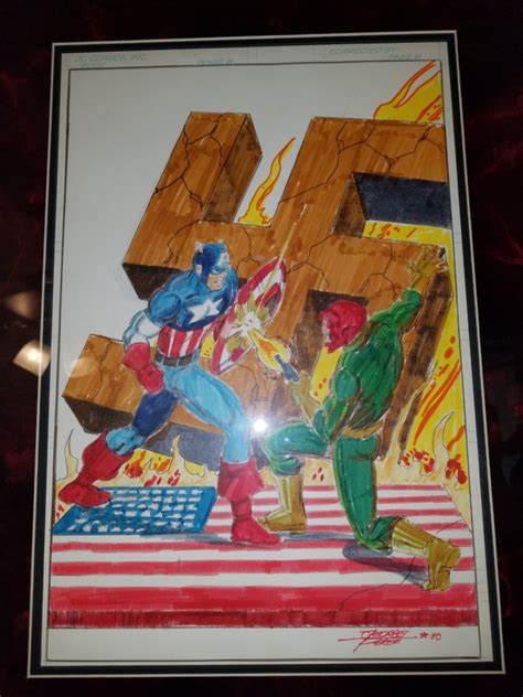 Captain America Vs The Red Skull By George Perez In Jlaavenger