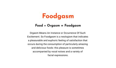Foodgasm A Mobile App For Food Lovers On Behance