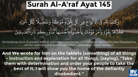 Surah Al Araf Ayat 144 7144 Quran With Tafsir My Islam