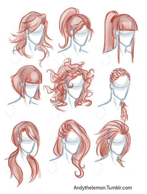 Рисуй Простые уроки рисования для всех Рисование волос Волосы
