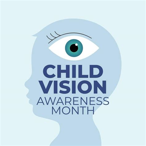 Vector Graphic Of Child Vision Awareness Month Good For Child Vision