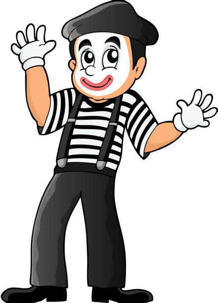 Drawing Of The Mime Face Paint Design Illustrations Royalty Free