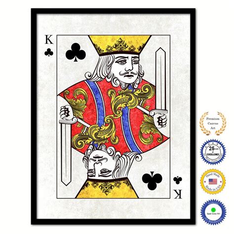 Maybe you would like to learn more about one of these? King Clover Poker Decks of Vintage Cards Print on Canvas Black Custom Framed | Vintage cards ...
