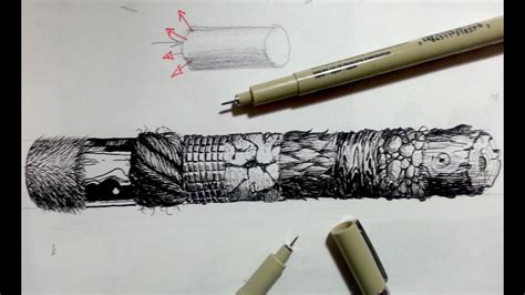 Pen And Ink Drawing Tutorials How To Create Realistic Textures Part 2 Youtube