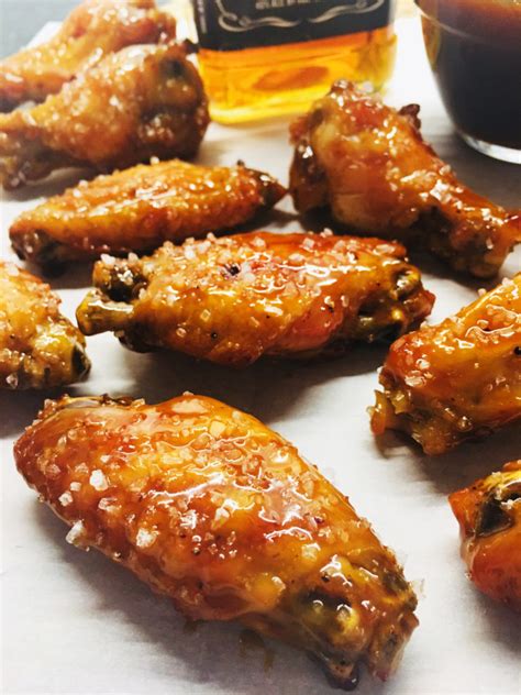 All images and text © lindsay landis / love & olive oil. Salted Caramel Whiskey Chicken Wings - Cooks Well With Others