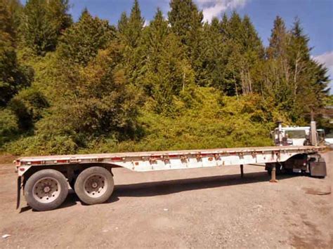 1966 Brown 40 Foot Flatbed Trailer