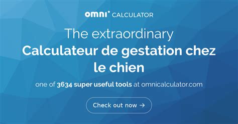 Calculateur De Gestation Du Chien