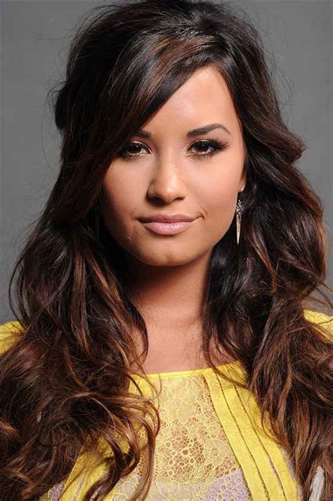 With the headband demi painted her beautiful locks into burgundy in voguish long curls and then styled them into long curls. 28 Stunning Long Hairstyles for Round Faces That You Can ...