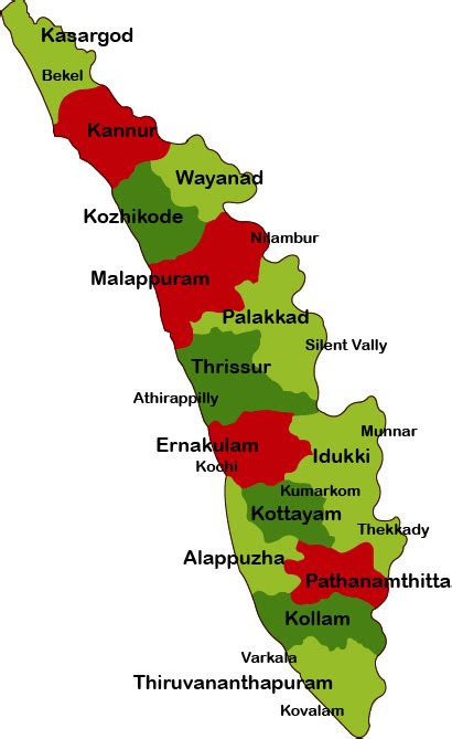 Explore the detailed map of kerala with all districts, cities and places. Kerala Hotels, Resorts in kerala, Online Hotel Booking ...