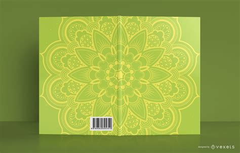 Yellow Mandala Book Cover Design Vector Download