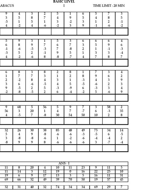 Model Paper Abacus Math Math Worksheets Math Workbook