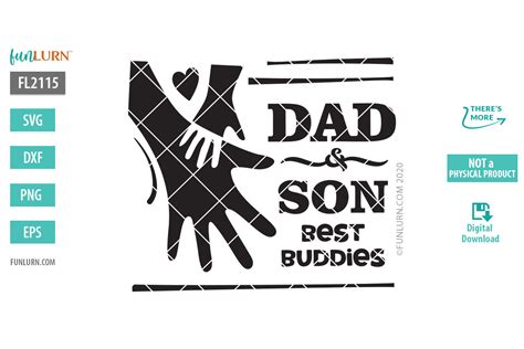 Dad And Son Best Buddies Svg Funlurn