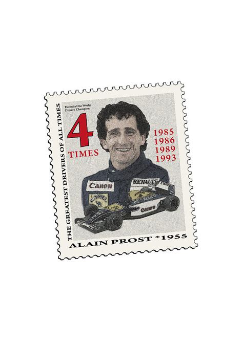 Alain Prost Stamp Digital Art By Raceman Decker Fine Art America