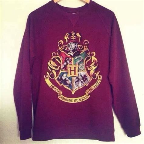 Harry Potter Hogwarts Burgundy Sweater Hp Harry Potter Winered