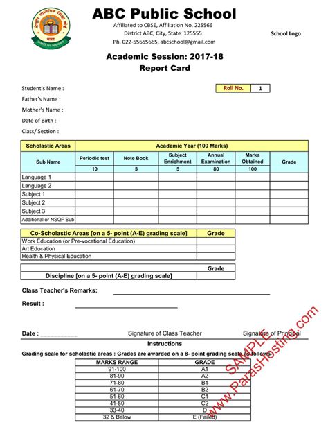 8:16 dr faizul izami recommended for you. CBSE Report Card Sample of Class 9th & 10th | New Format ...