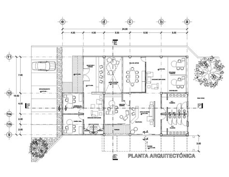 Linea De Corte Arquitectura Planta