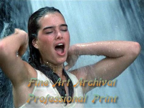 Brooke Shields Sahara See Thru Wet Shirt Pro Archival Photo