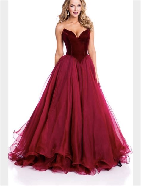If you're looking for formal dresses by theme, you've found the perfect shop to help you do it. Dark Red Velvet Prom Dress - Lunss