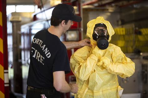 Portland Firefighters Move To Full Face Masks Potential Suits For