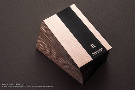 We also offer 22pt and 32pt premium suede laminated. Luxury Black Suede Business Card - Roferhaus