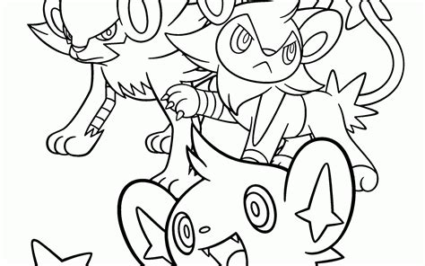 Luxio Coloring Page Coloring Pages