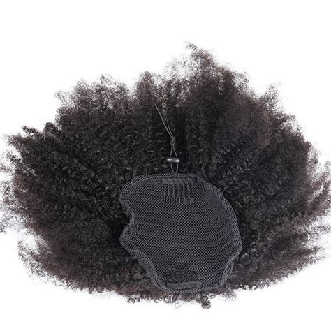 Msbuy 4b 4c Afro Kinky Curly Ponytails Extensions One Piece Mongolian