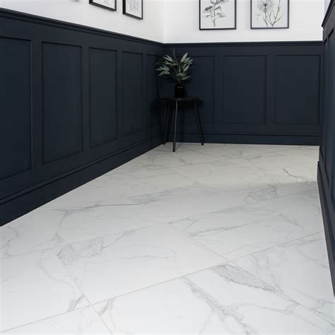 Cappella Matt Carrara Marble Effect 60x60 Tiles Walls And Floors