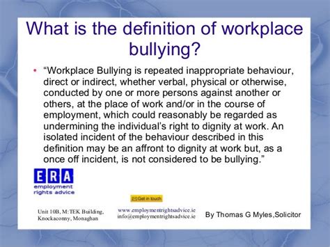 Bullying In The Workplace