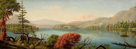 Adirondack Lake Painting Levi Wells Prentice Oil Paintings