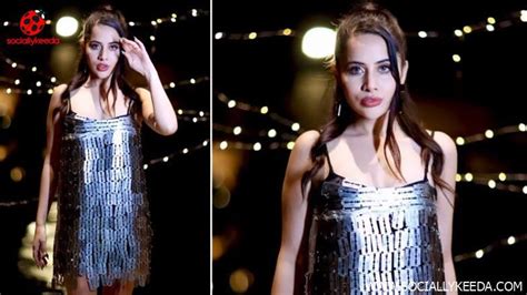 urfi javed dons a bizarre outfit made with razor blades calls it ‘the perfect dress for