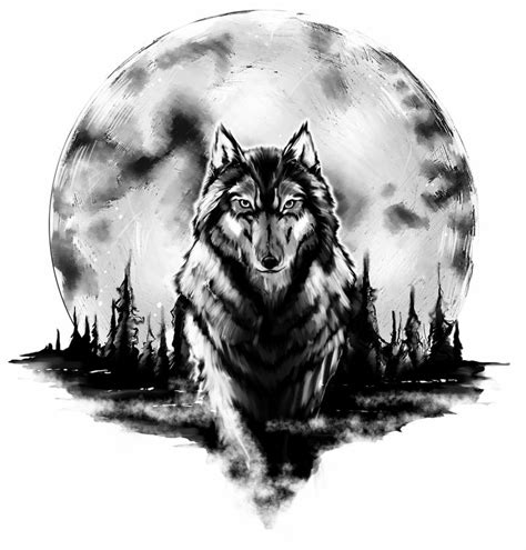 Wolf Tattoo Sketch By 121642 On Deviantart