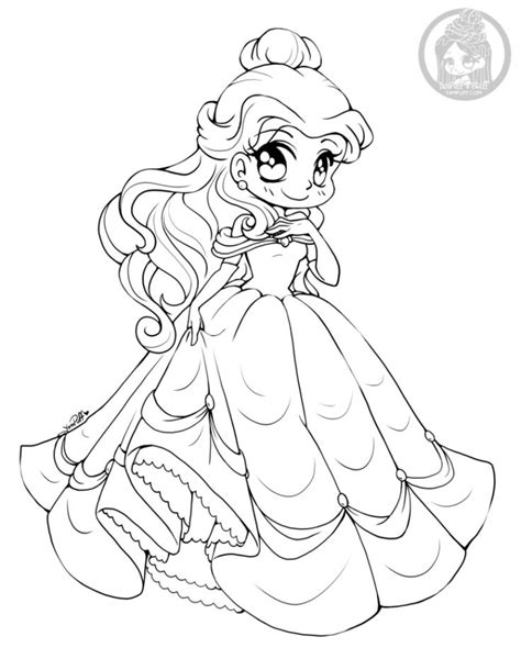 Pin By Veronica Ortiz On Coloriages Princess Coloring Pages Chibi