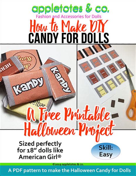 Diy Doll Candy For 18 Dolls Free Printable Included Appletotes And Co
